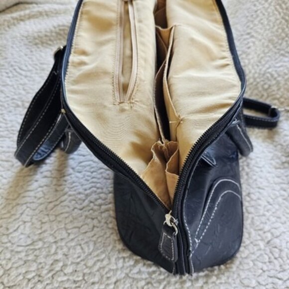 Stone & Company Crossbody Bag Women' Brown Shoulder Purse Boho Hobo Southwestern - Picture 10 of 11